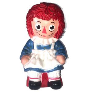 1972 Raggedy Ann Rubber Bank 10½" -The Bobbs Merrill Co.Inc.,My 1972 Toy Shop